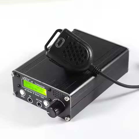 R1.02W 3-5W USDX+ SDR Transceiver All Mode 8 Band HF Ham Radio QRP CW Transceiver 80M/60M/40M/30M/20
