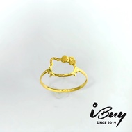 IBUY 916 Gold HELLO KITTY RING 22K (916)