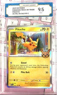 2023 Nintendo Pokemon Trick or Trade 皮卡丘卡牌