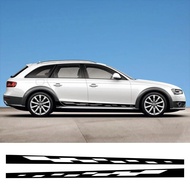 Car Door Sticker Side Skirt Vehicle Vinyl Decal Accessories For Audi A4 B8 B9 B7 8W 8K 8E Avant Quat