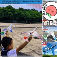 YRBWDYZDH C919 Passenger Plane Model, USB Rechargeable 34*36*7.5cm Electric Foam Aircraft, PP 4 Colo
