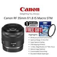 CANON RF 35MM F/1.8 IS MACRO STM LENS (1 YEARS WARRANTY) CANON RF MOUNT LENS FULL FRAME FORMAT CANON