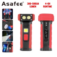 Asafee FX-03 LED Worklight Portable Mini Flashlight Supports Output Outdoor Waterproof Magnetic Lamp