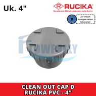 CLEAN OUT CAP 4 INCH D CO PVC SEPTIC TANK CAP 4" PIPE DOP