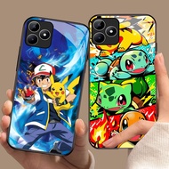 DK-62 Cute Pokemon HD Glass Casing hp Realme 7i C67 C31 C55 C53 C33 C35 C17 GT 6 Narzo N53 50A Prime