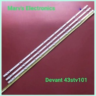 ◧ ♟ Backlight Set 43inch Devant 43stv101 BRANDNEW Genuine 3strip