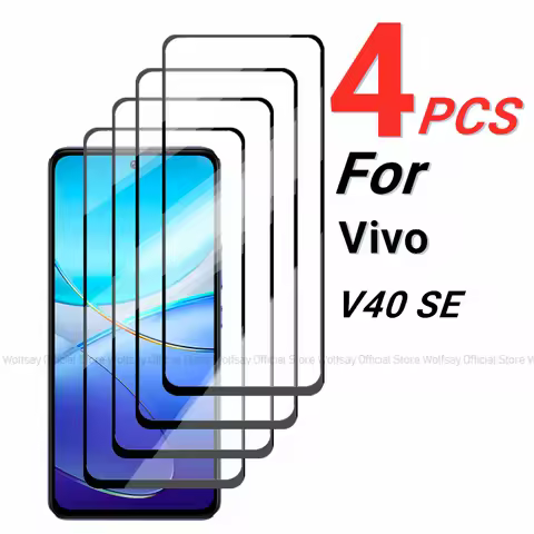 2/4PCS Tempered Glass For Vivo V40 SE Screen Protector Vivo V40 SE 5G Full Glue Cover Protector Phon