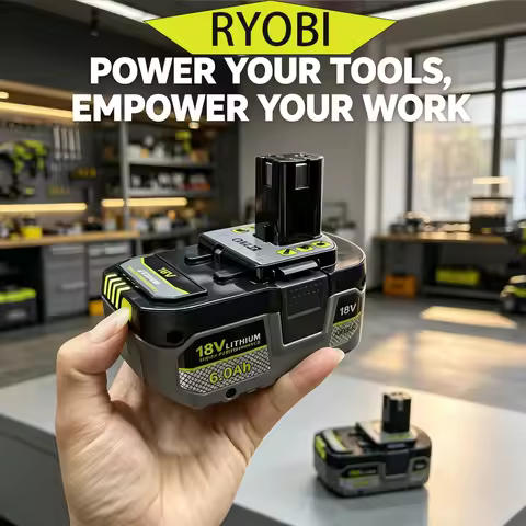 8.0Ah 18V Li-ion Rechargeable Battery RYOBI ONE+ Cordless Saw Drill Grass Trimmer With Overheat Over