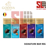 Godiva Premium Signature Chocolate Bar 90g (Assorted Flavours) Coklat GODIVA Chocolate Bar