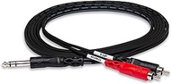 Hosa TRS-204 Inchsert Cable, 1/4 Inch TRS to Dual RCA, 13.1 Feet