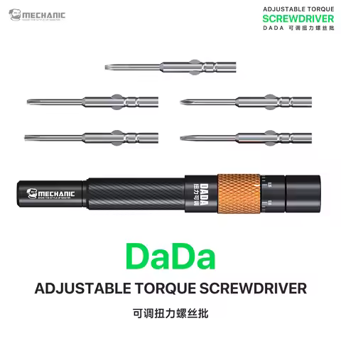 MECHANIC DADA Phone Repair Screwdriver Set, Adjustable Torque 0.35-0.55N.cm, 4IP/Y0.6/Pentalobe 0.8 