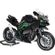 QIZHILE KAWASOKI NINZA H2R CARBON FIBER DESIGN SUPER BIKE BLOCKS 85001