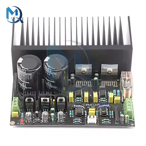 AC12-28V TDA7293 2-Channel Stereo 2.0 Power Amplifier Board OP07 DC Servo+NE5534 Pre-amplification I