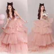 HOSRAY Princess cake skirt infinity formal dress for wedding gown for ninang wedding dress