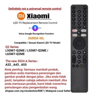 Bluetooth voice remote XIAOMI Smart 4K UHD TV remote NETFLIX YouTube prime video APPS XMMR-ML