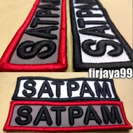 3D embossed security guard embroidery embossed security guard/