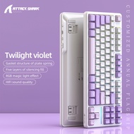 ATTACK SHARK | ATTACK SHARK X87 RGB Gaming Keyboard FR4 1.2mm Single Key Slotted PC Plate Plate Spri