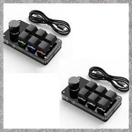 O1(BIGY) Programming Macro Custom Knob Keyboard 6 Key Copy Paste Mini Button Photoshop Gaming Keypad
