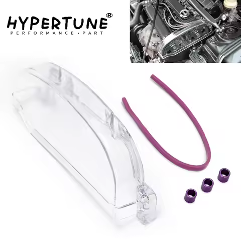 Hypertune - Clear Cam Gear Pulley Timing Belt Cover For 92-96 Mitsubishi Lancer EVO 1-3/DSM 4g63 4g6