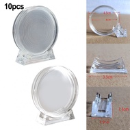 Clear Acrylic Coin Holder 4cm Depth for Collectible Medals 17mm to 40mm