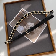 LEATHER CHAIN BELT - WOMEN'S BELT WOMEN'S BELT WOMEN'S BELT WOMEN'S BUCKLE FASHION ACCESSORIES
