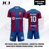 B4rc4 Home 2024 Football Jersey Free Name Number || Latest B4rca Football Jersey 2024 Custom Name Nu