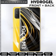 Hydrogel Front + Back Screen Protector Xiaomi Poco C61 Poco C65 Poco C55 Poco C51 Poco C50 Poco C40 