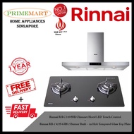 Rinnai RH-C249-SSR Chimney Hood + Rinnai RB-7302S-GBS 2 Burner Built-in Hob *BUNDLE DEAL - FREE DELIVERY