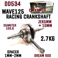 KHAS UNTUK WAVE125 RACING CRANKSHAFT JET 4MM JET 5MM JET 6MM STRONGER CHARACTER