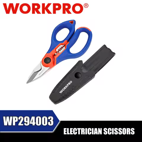 WORKPRO WP294003 Electrician Scissors Hand Tools Cut The Wire and Paper Strips