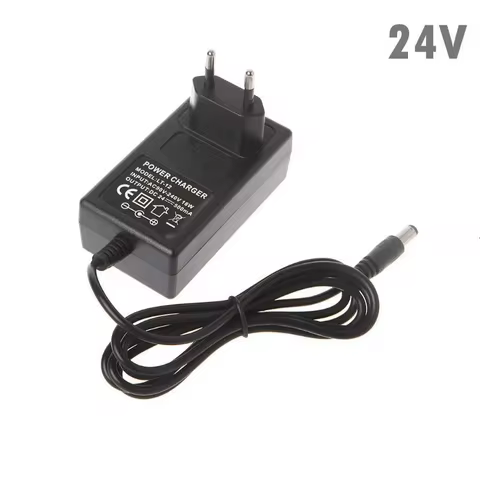 EU Standard 24V 0.5A Lead Acid Battery Charger Smart Electric Car Charge DC 27.6V 500mA With 5.5*2.1