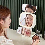 Vanity Mirror Foldable Mirror With Led Light, Pink 3-Way Mirror With Led , Women'S Gift