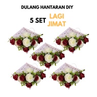 Dulang Hantaran Diy Bajet | Hantaran Tunang | Gubahan Bunga Dulang Kawin | Flower Artificial