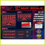▐ ▗ ➯ ◴ WECAST Totem Bike Frame Decals Sticker and Stickers for Bike Frame