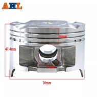 AHL Motorcycle Cylinder Bore Size STD +25 +50 70mm~70.5mm Piston &amp; Piston Ring Kit For HONDA AX-1 AX1 250 NX250 XL250 KW