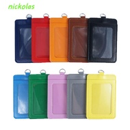 VELANEPIS Card Case Two-sided Double Side PU Leather ID Sleeve