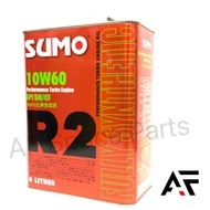 ORIGINAL SUMO Engine Oil 10W60 R2 Performance Turbo Engine Fully Synthetic Engine Oil 4Litre Minyak 