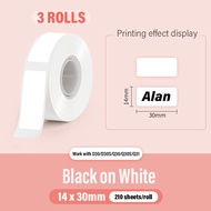 White Thermal Label Sticker For Phomemo D30/D30/Q30/Q30S/Q31 Printer3 Rolls Per Box