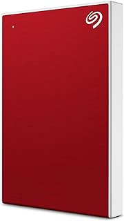Seagate STKY2000403 One Touch External HDD with Password Protection, 2TB, Red