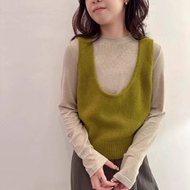 Klein Blue Wool Knitted เสื้อกั๊ก ผู้หญิง เสื้อสเวตเตอร์ Early ฤดูใบไม้ร่วง Layering เด็กผู้หญิง Fee