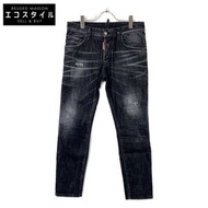 Dsquared 25 S74LB1617 黑色滑板牛仔褲 44碼 [二手]