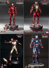 4隻 Hot Toys Iron Man 3 1/6 Figure 一套出 MMS212 Mark 17 MMS213 Mark 33 PPS001 Mark 42 MMS195D01 Iron Pa