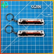 Ganci Miniatur Kereta CC206 CC204 CC300 Lokomotif KAI | Gantungan Kunci Kereta