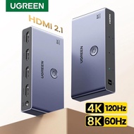 UGREEN HDMI2.1 Switcher 8K 60Hz 4K120Hz HDMI-Compatible Switch 3 in 1 Out With Remote Control Converter For PS5 Monitors