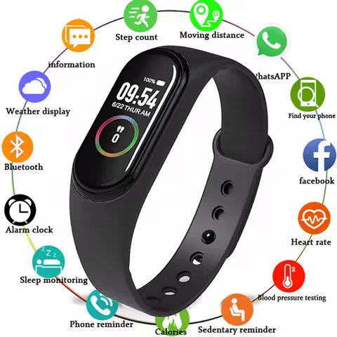 New Smart Watch Band Men/Women/Kids Smartwatch Reloj Step HR Montre Connect For Apple/Xiaomi/Huawei 