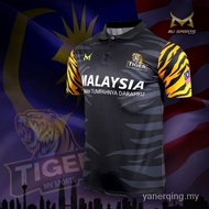 Jersi Harimau Malaya Jersi Malaysia Baju Baju Sub Harimau Malaya Sublimation Collar T-shirt Berkolar