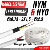 KABEL NYM 2X1.5 &amp; HYO 2X0.75 2x1,5 2x2,5 Kabel Listrik CCTV Kawat