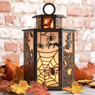 Halloween Pumpkin Lantern Witch Lantern Ghost Festival Retro Portable Style Lantern Candle Light Gho