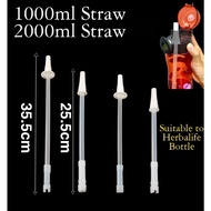 Herbalife Bottle straw 1L/ 2L Herbalife Bottle 1000ml 1 Liter 2000ml 2 Liter Straw Straw Brush 600ml