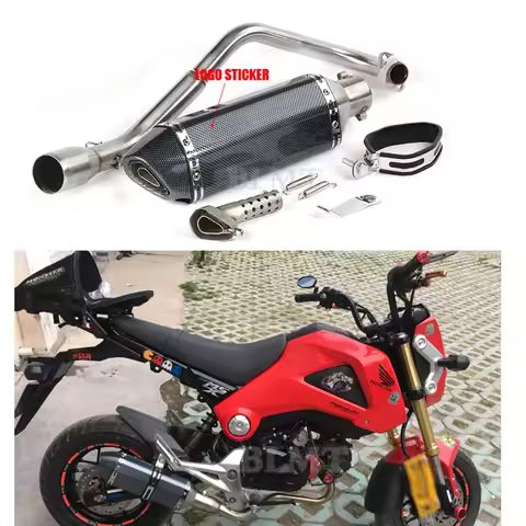 Motorcycle Exhaust Escape Modify Full Muffler System For Honda GROM MSX125 MSX 125 MSX 125 2013 15 1